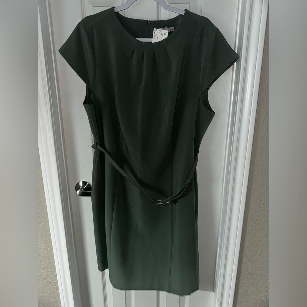 H&M Dark Green Midi Dress